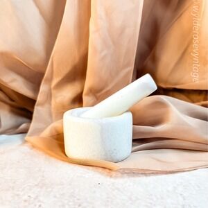 Marble Mortar and Pestle